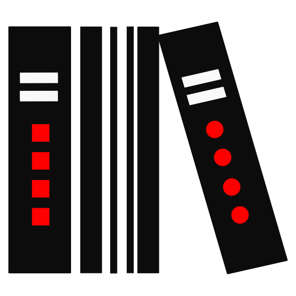 SVG Three books