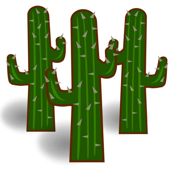 SVG Three cactus