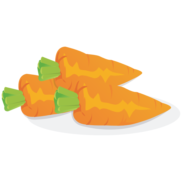 SVG Three carrots