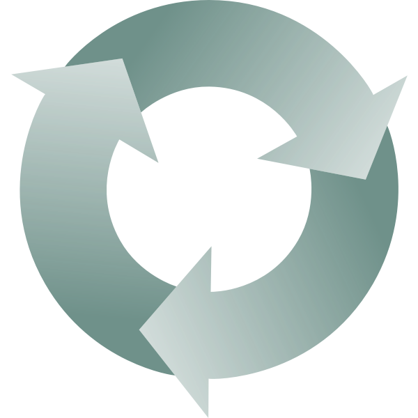 SVG Three circular arrows