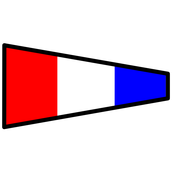 SVG Three-colored signal flag