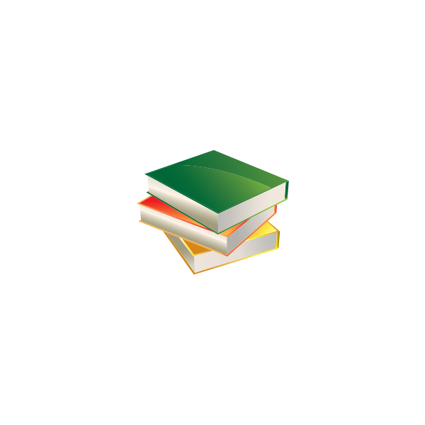 SVG Three colorful books