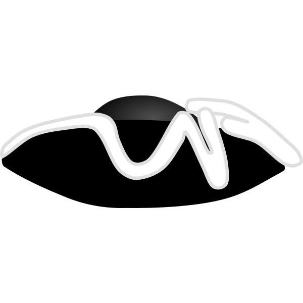 SVG Three-cornered hat vector image