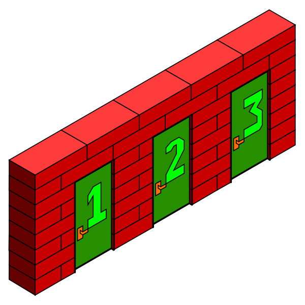SVG Three doors