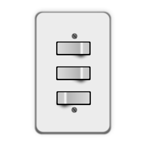 SVG Three electric switches