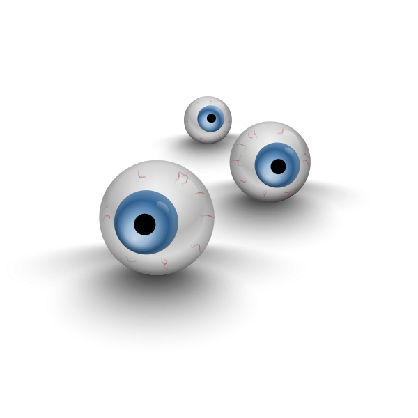 SVG Three eyes vector image
