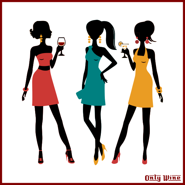 SVG Three girls drinking