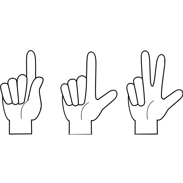SVG Three hands