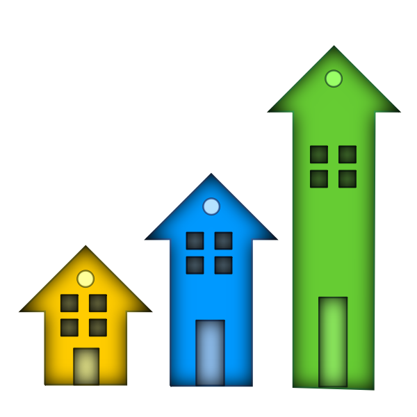 SVG Three homes