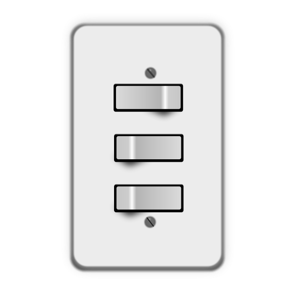 SVG Three light switches