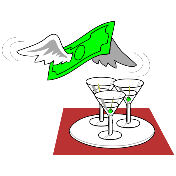 SVG Three martinis image