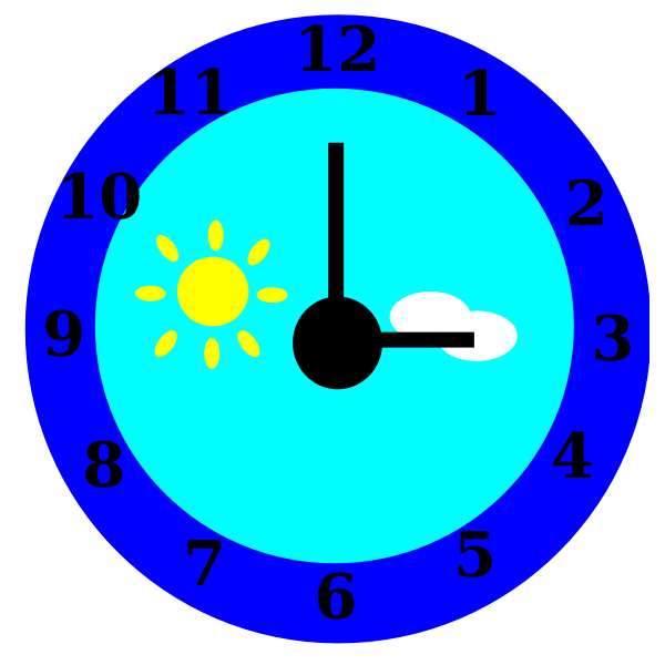 SVG Three o039clock