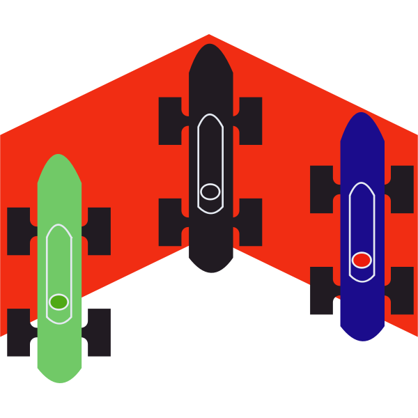 SVG Three speed cars