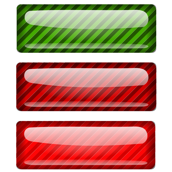 SVG Three stripped red and green rectangles vector drawing
