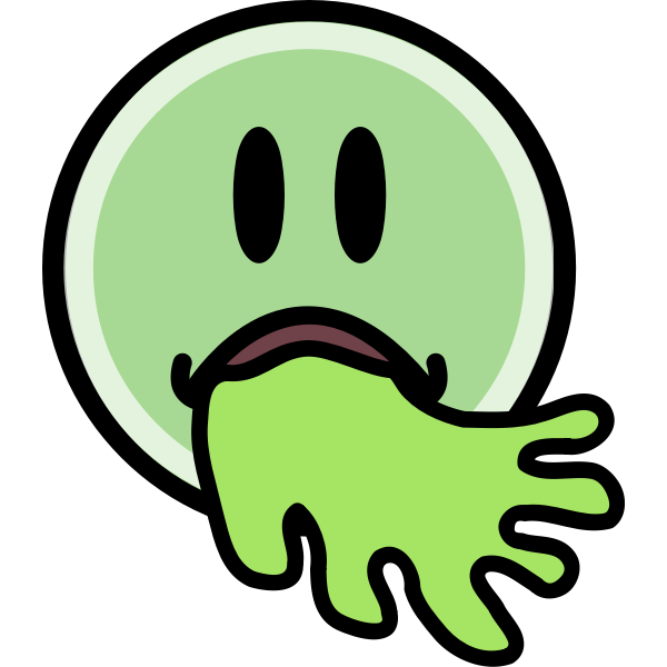 SVG Throw up face