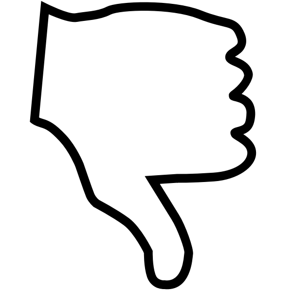 SVG Thumb down
