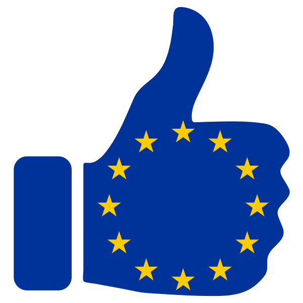 SVG Thumbs Up Europe