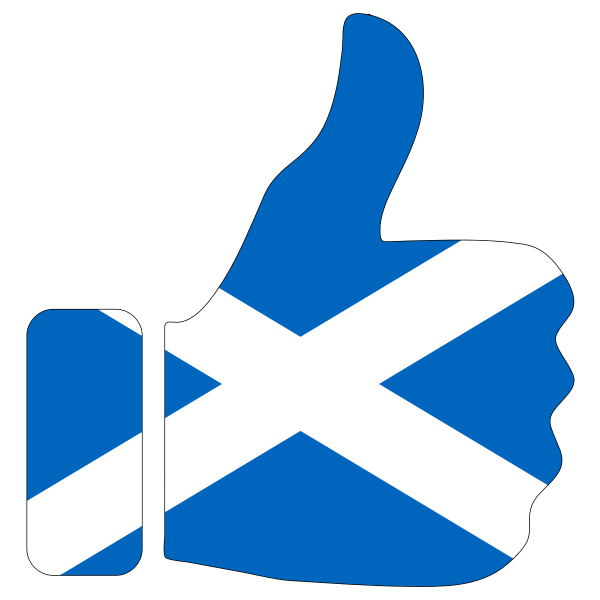 SVG Thumbs Up for Scotland