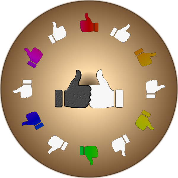 SVG Thumbs up in a circle