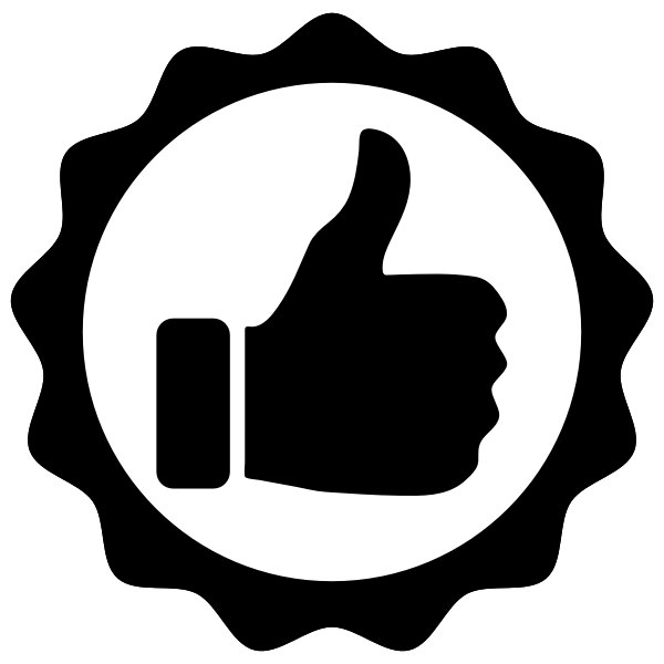 SVG Thumbs up seal