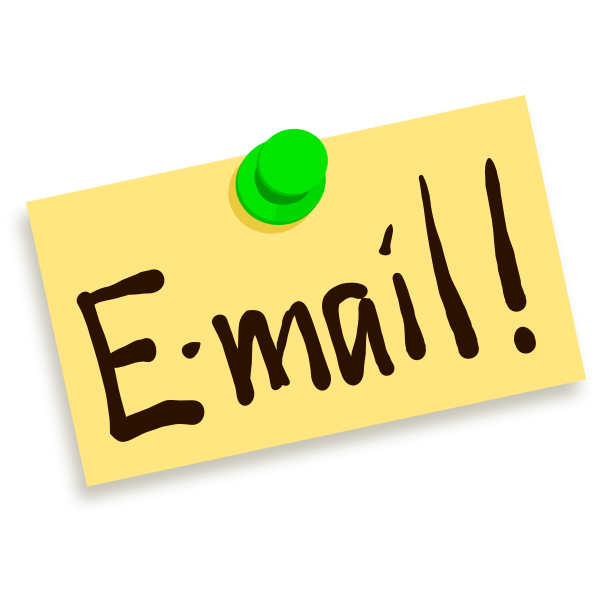 SVG Thumbtack note email