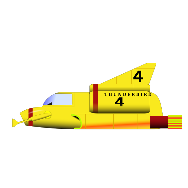 SVG Thunderbird 4 military aircraft