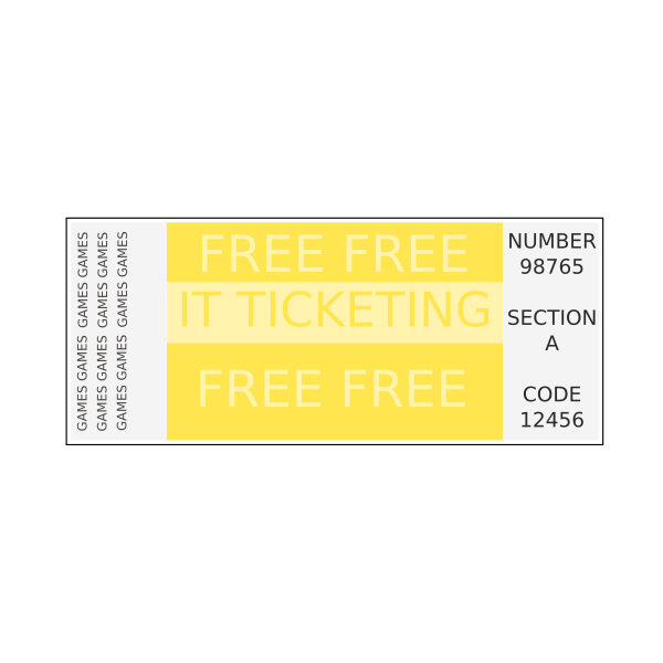SVG ticket without fonts