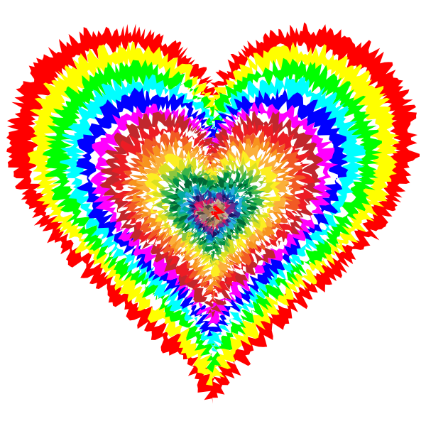 SVG Tie Dye Heart