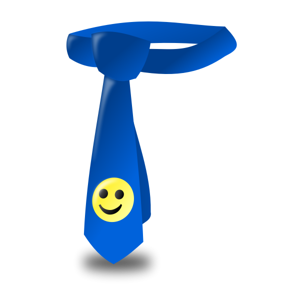 SVG Tie with smiley
