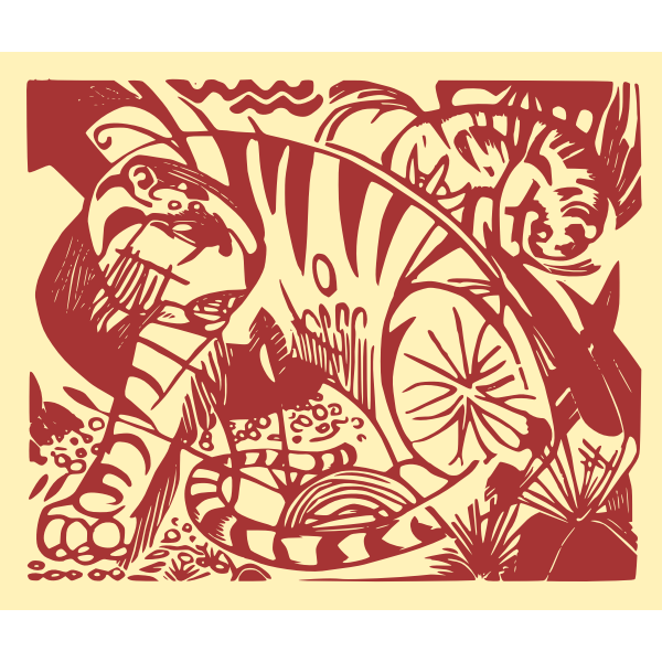 SVG tiger art