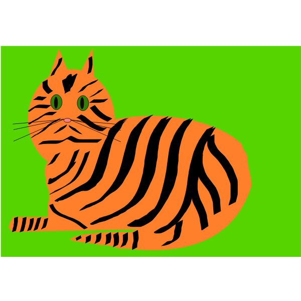 SVG Tiger Cat