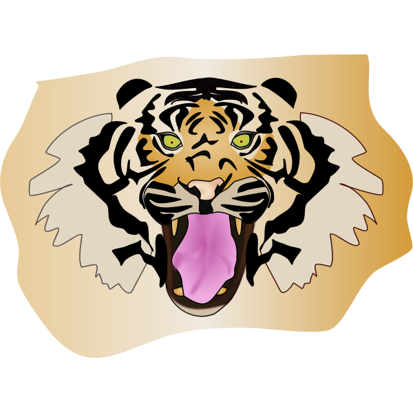 SVG Tiger drawing