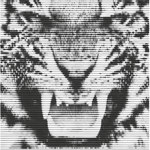 SVG Tiger growling