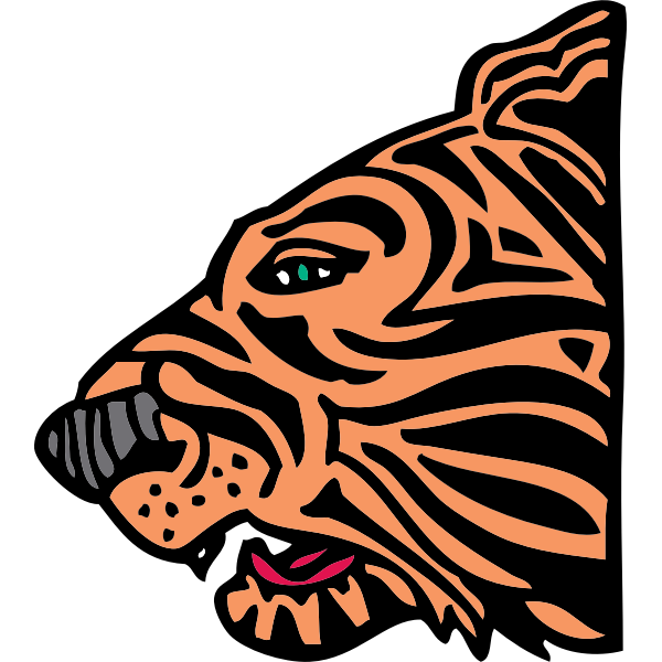 SVG tiger head