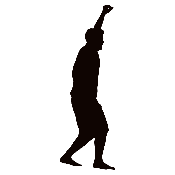 SVG Tightrope Walker Silhouette 2