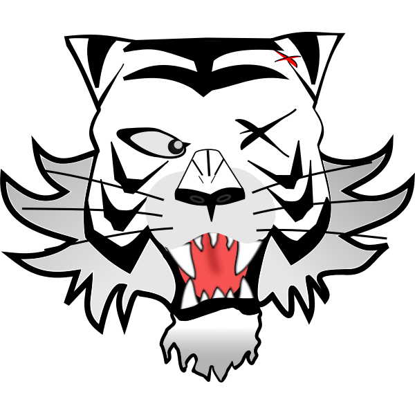SVG Tigre bianca-Maschera