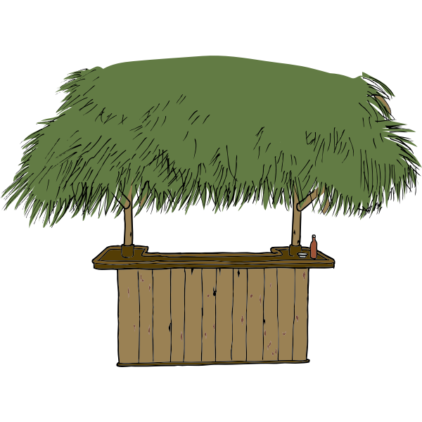 SVG Tiki Bar Vector Image