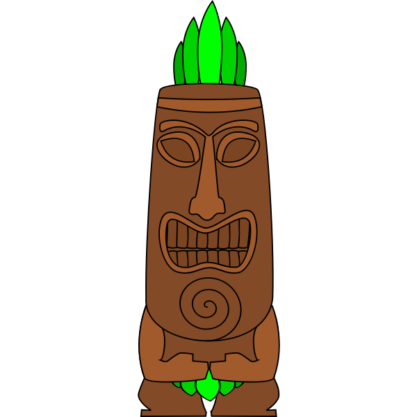 SVG Tiki vector image