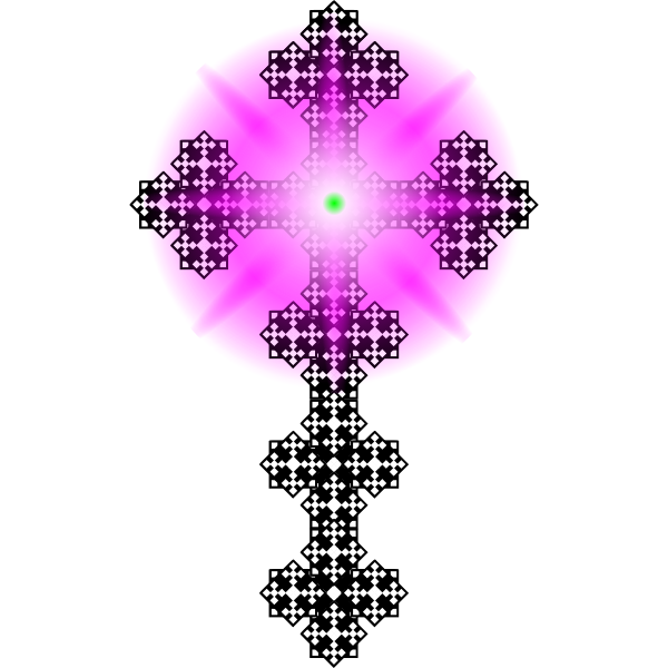 SVG TILE CROSS pink