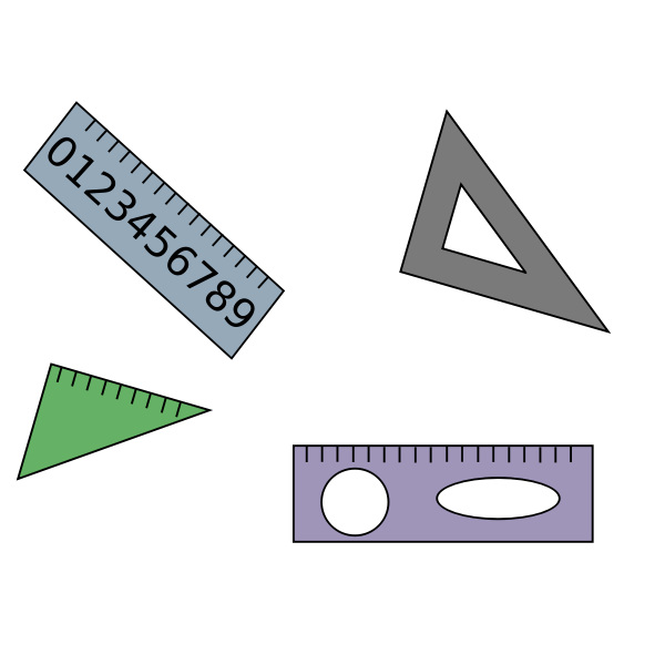 SVG Tile with rulers
