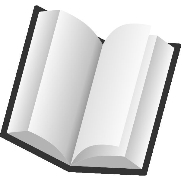 SVG Tilted open book icon