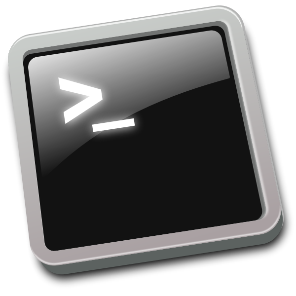 SVG Tilted terminal window icon