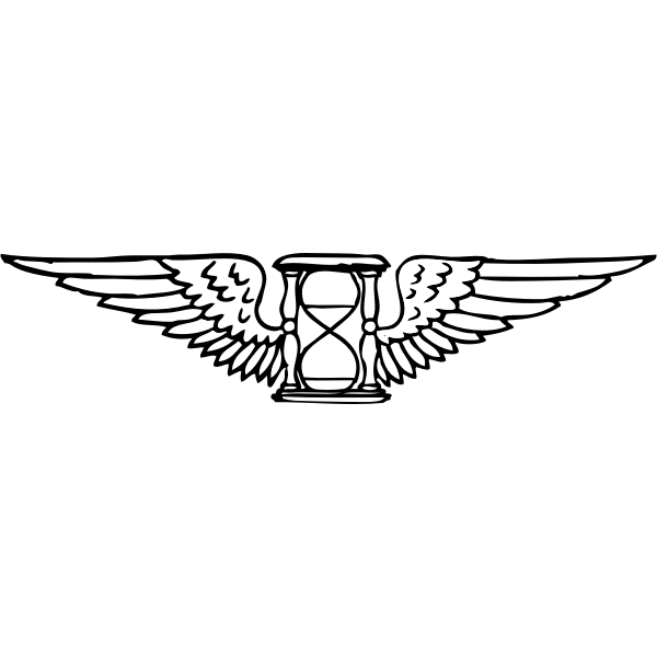 SVG Time flies vector illustration