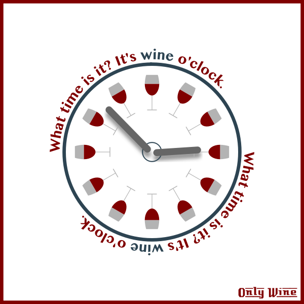 SVG Time for wine poster