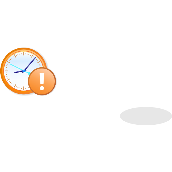 SVG Time is up vector illustration
