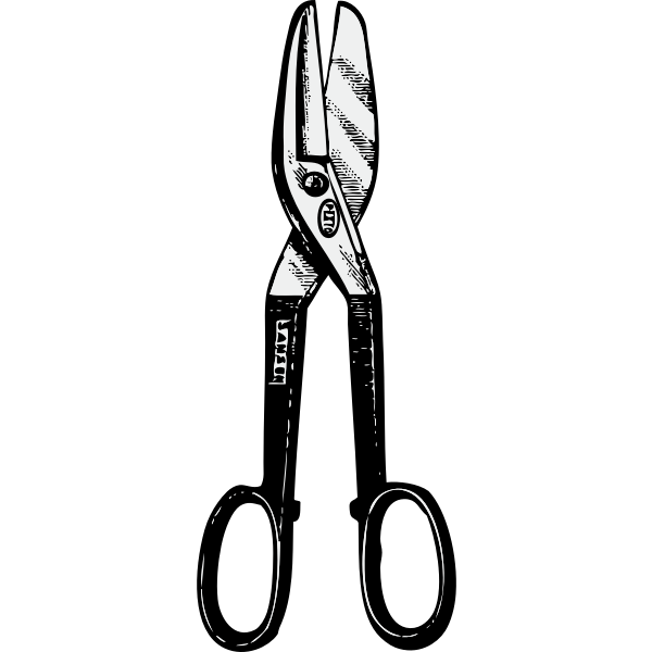 SVG Tin snips vector image