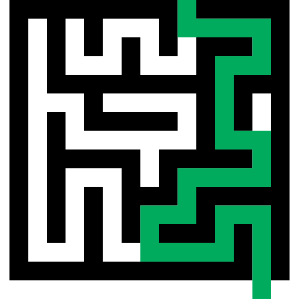 SVG Tiny maze solution