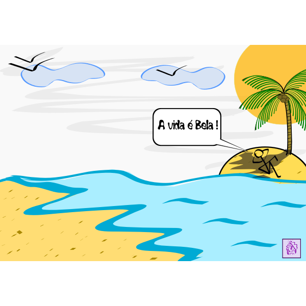 SVG Tinz tropical island
