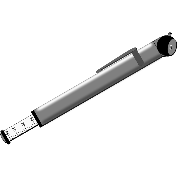 SVG Tire pressure gauge