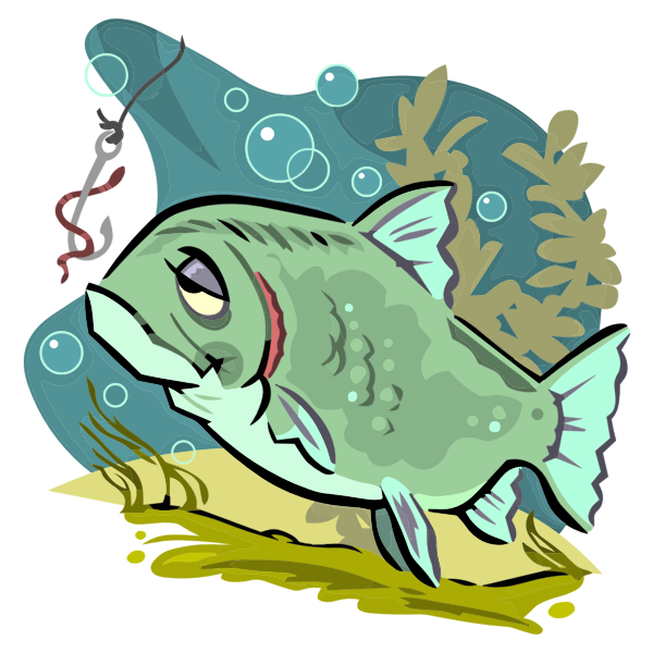 SVG Tired fish